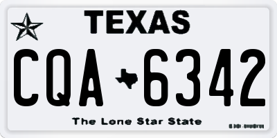 TX license plate CQA6342
