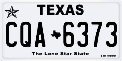 TX license plate CQA6373