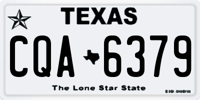 TX license plate CQA6379