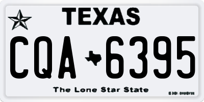 TX license plate CQA6395