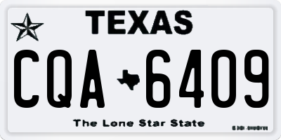TX license plate CQA6409