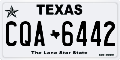 TX license plate CQA6442