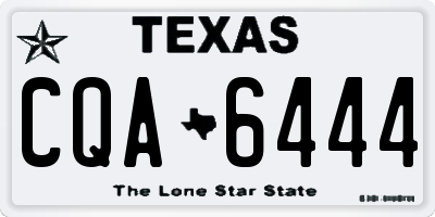 TX license plate CQA6444