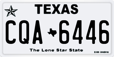 TX license plate CQA6446