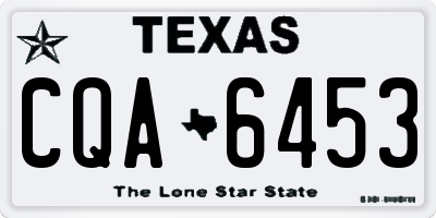 TX license plate CQA6453