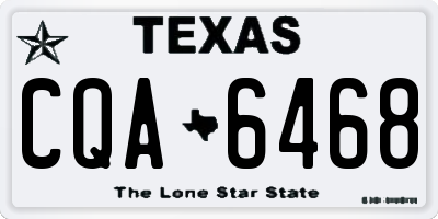 TX license plate CQA6468