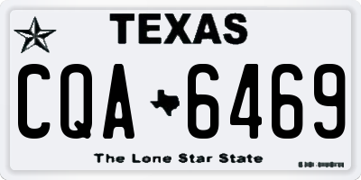 TX license plate CQA6469
