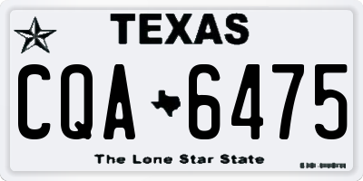 TX license plate CQA6475