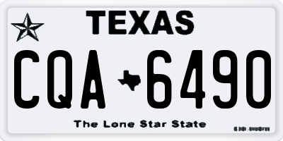 TX license plate CQA6490