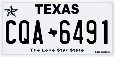TX license plate CQA6491