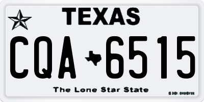 TX license plate CQA6515