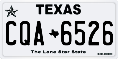 TX license plate CQA6526