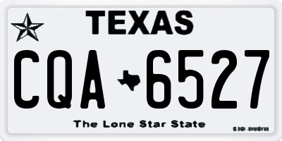 TX license plate CQA6527