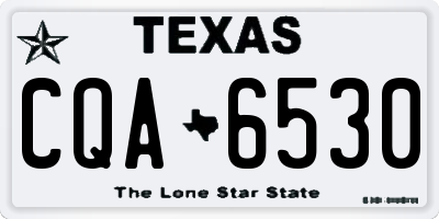TX license plate CQA6530