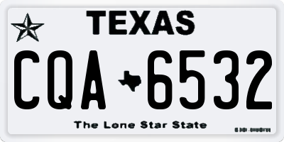 TX license plate CQA6532