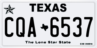 TX license plate CQA6537