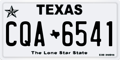 TX license plate CQA6541