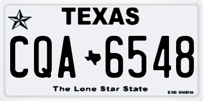 TX license plate CQA6548