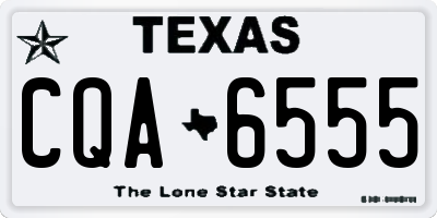 TX license plate CQA6555