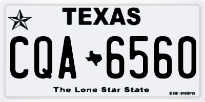 TX license plate CQA6560