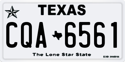 TX license plate CQA6561