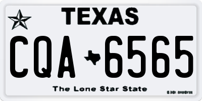 TX license plate CQA6565