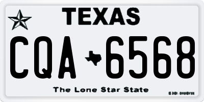 TX license plate CQA6568