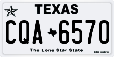 TX license plate CQA6570