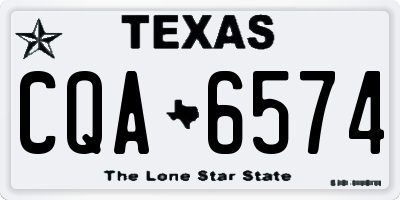TX license plate CQA6574