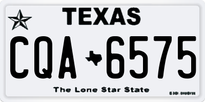 TX license plate CQA6575