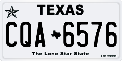 TX license plate CQA6576