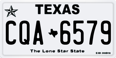 TX license plate CQA6579