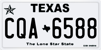 TX license plate CQA6588