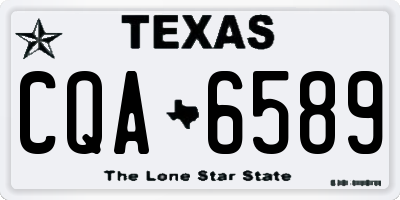 TX license plate CQA6589