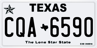 TX license plate CQA6590