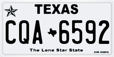 TX license plate CQA6592