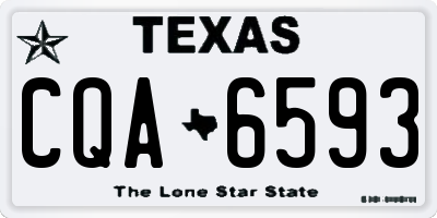 TX license plate CQA6593