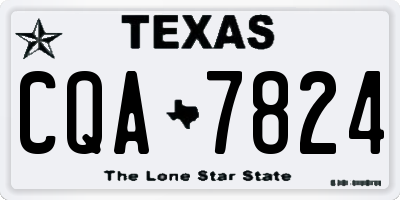 TX license plate CQA7824