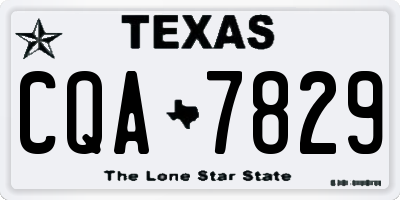 TX license plate CQA7829