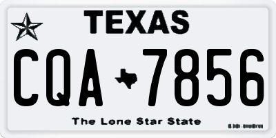 TX license plate CQA7856