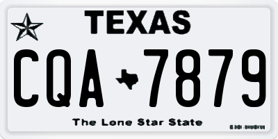 TX license plate CQA7879