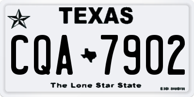 TX license plate CQA7902