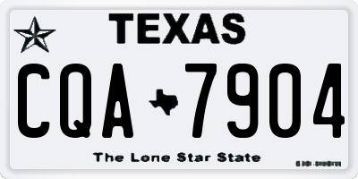 TX license plate CQA7904