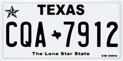 TX license plate CQA7912