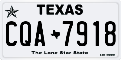 TX license plate CQA7918