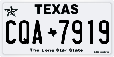 TX license plate CQA7919