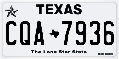 TX license plate CQA7936
