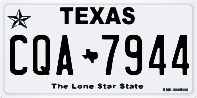 TX license plate CQA7944