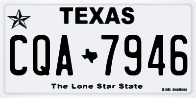 TX license plate CQA7946