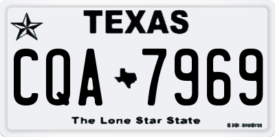 TX license plate CQA7969